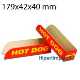 2500 soportes para hot dog impresos 17,9x4,2x4 cm