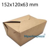 300 cajas multifood kraft 15,2x12x6,3 cm