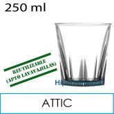 36 vasos reutilizables Attic PC 250 ml