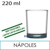 36 vasos reutilizables Nápoles PC 220 ml