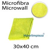 5 Bayetas Microfibra Microwall 320gr amarillo