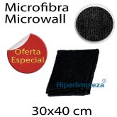 5 Bayetas Microfibra Microwall 320gr Negro