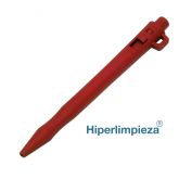 Bolígrafo detectable para cordón gel M101 rojo