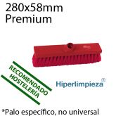 Cepillo barrer 280mm Premium suave PREM rojo