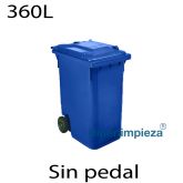 Contenedores de basura 360 Lts azul