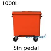 Contenedores de basura premium 1000L naranja601