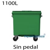Contenedores de basura premium 1100L verde403