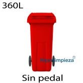 Contenedores de basura premium 360L rojo700