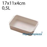 Cubeta alimentaria 0,5 litros 17x11x4cm