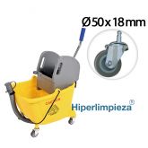 Cubo de fregar industrial Citrin 24 litros con manguera