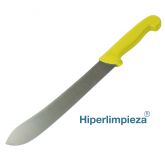 Cuchillo profesional detectable carnicero 254mm MT048 amarillo