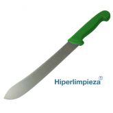 Cuchillo profesional detectable carnicero 254mm MT048 verde