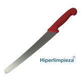 Cuchillo profesional detectable pan/pastelería 254mm MT055 rojo