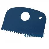 Rasqueta detectable flexible dentada 160x100mm M523 azul