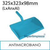 Recogedor antimicrobial mano abierto alimentaria azul
