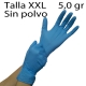 1000 guantes nitrilo azul 5 gr talla XXL