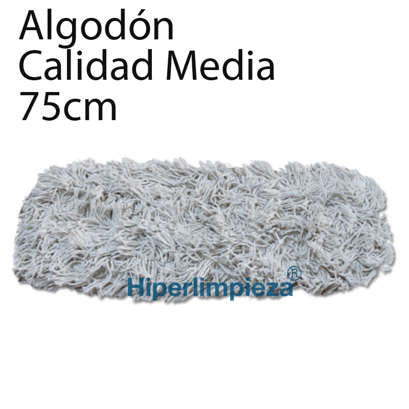 Recambio Mopa Algodon Color Blanco 75cm